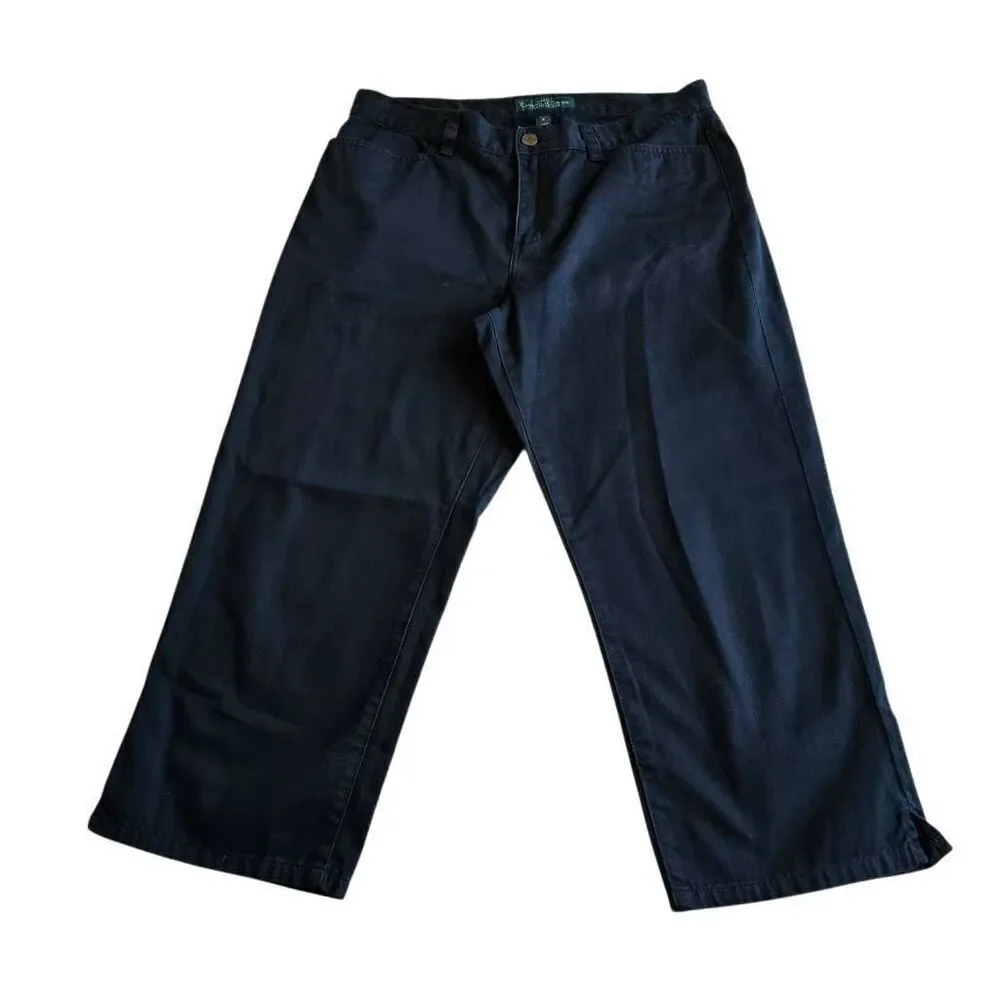 LRL lauren jeans co Ralph Lauren Sz 6 black classic midcaft jeans pants